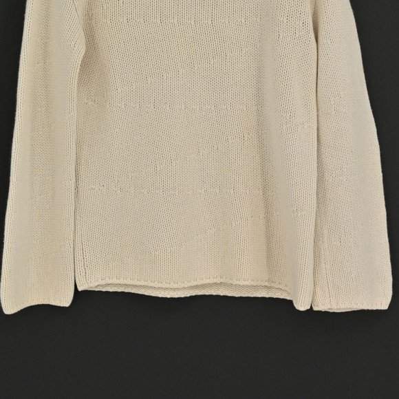 CHANEL Womens VTG Cream Cashmere Sweater Long Sleeve Chunky Knit Sz US 4 / IT 40 - Picture 8 of 10